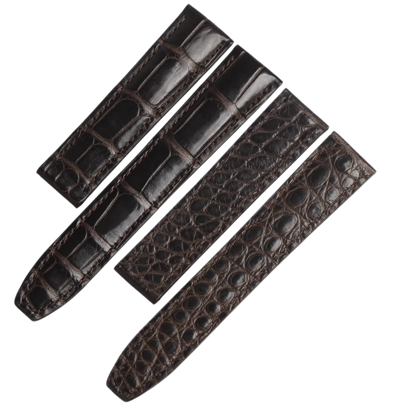 American alligator watch strap, fits Maurice Lacroix Pontos PT6158 PT6098 men's watch, genuine leather 20MM