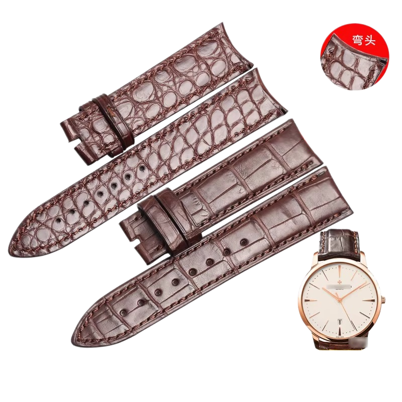 American double-sided alligator watch strap, replacement for V.C Vacheron Constantin Patrimony 87172