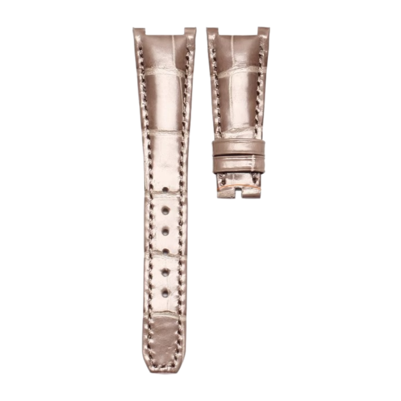American alligator watch strap, replacement for PP Patek Philippe 7010R Nautilus, custom for women