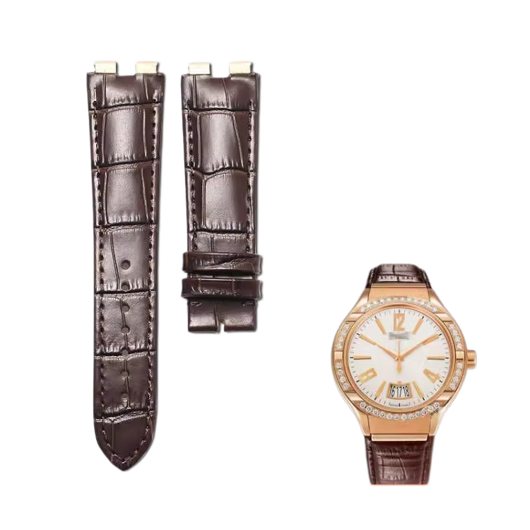 Genuine ALLIGATOR leather replacement watch strap, dedicated for Piaget Polo G0A31159, for men