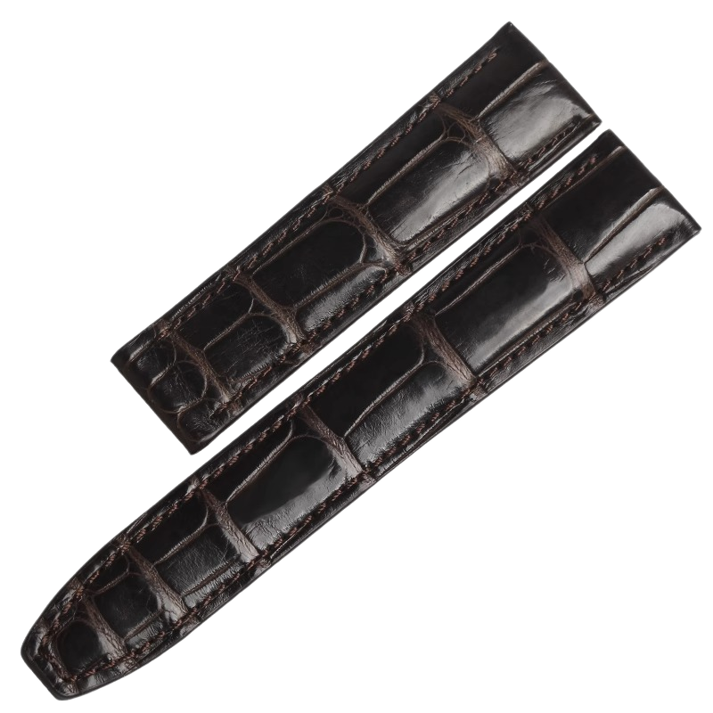American alligator watch strap, fits Maurice Lacroix Pontos PT6158 PT6098 men's watch, genuine leather 20MM